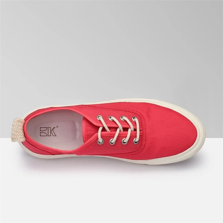 Red Cotton Upper Canvas Shoes